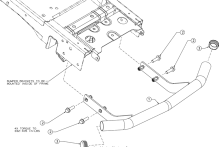 Bumper Diagram and Parts List for XT2-LX46KH (13YQA1CT010)(2016) Cub Cadet Lawn Tractor